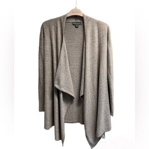 BAREFOOT DREAMS Cozychic Lite Calypso Wrap Cardigan Taupe Women's Sweater - S/M